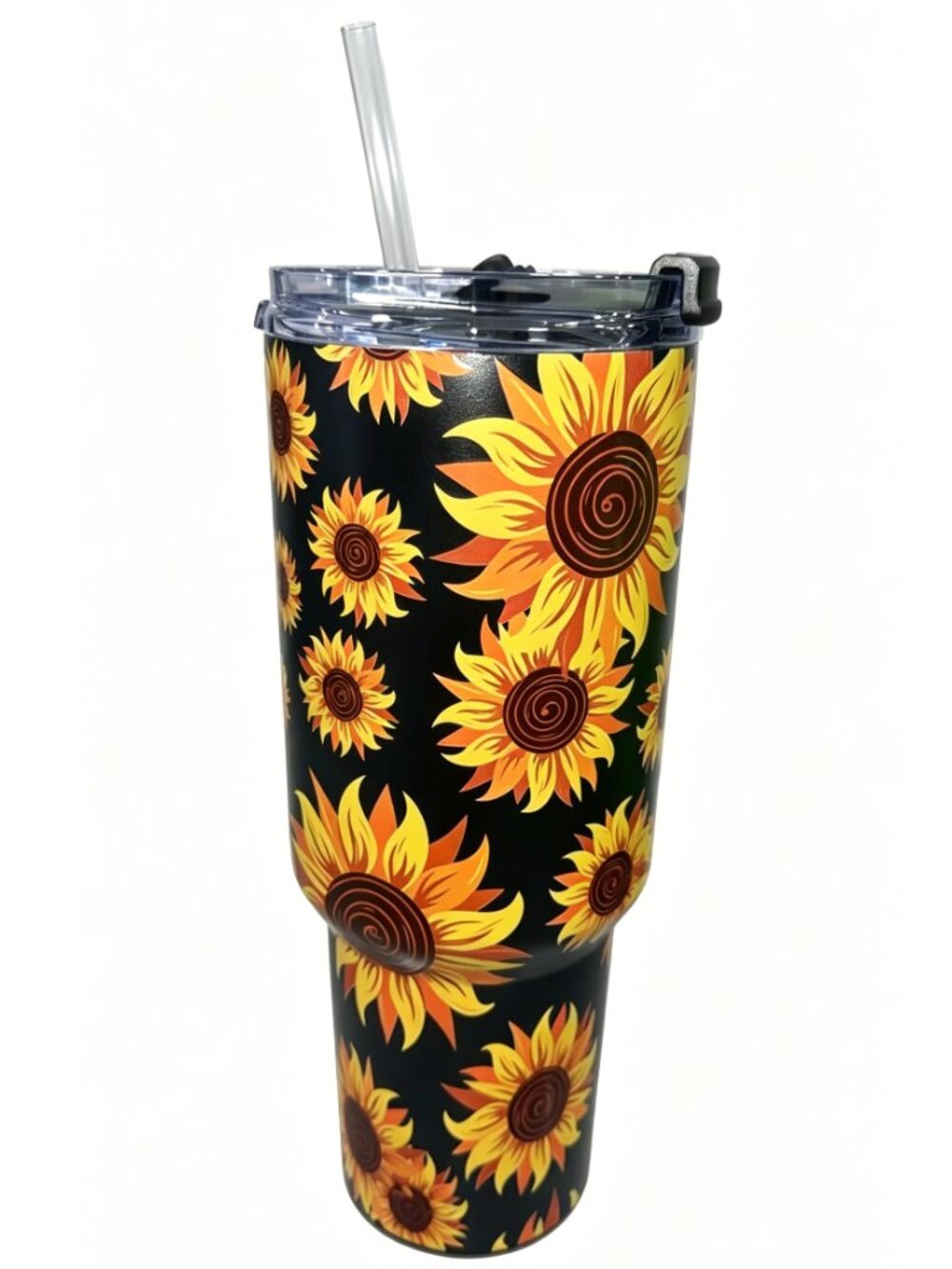 Black 40oz Portable Stainless Steel Coffee Cup - Picture 2 of 5